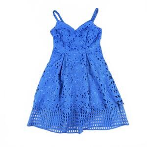 Vince Camuto Cobalt Blue Lace Dress | Size 6 (Excellent Condition)